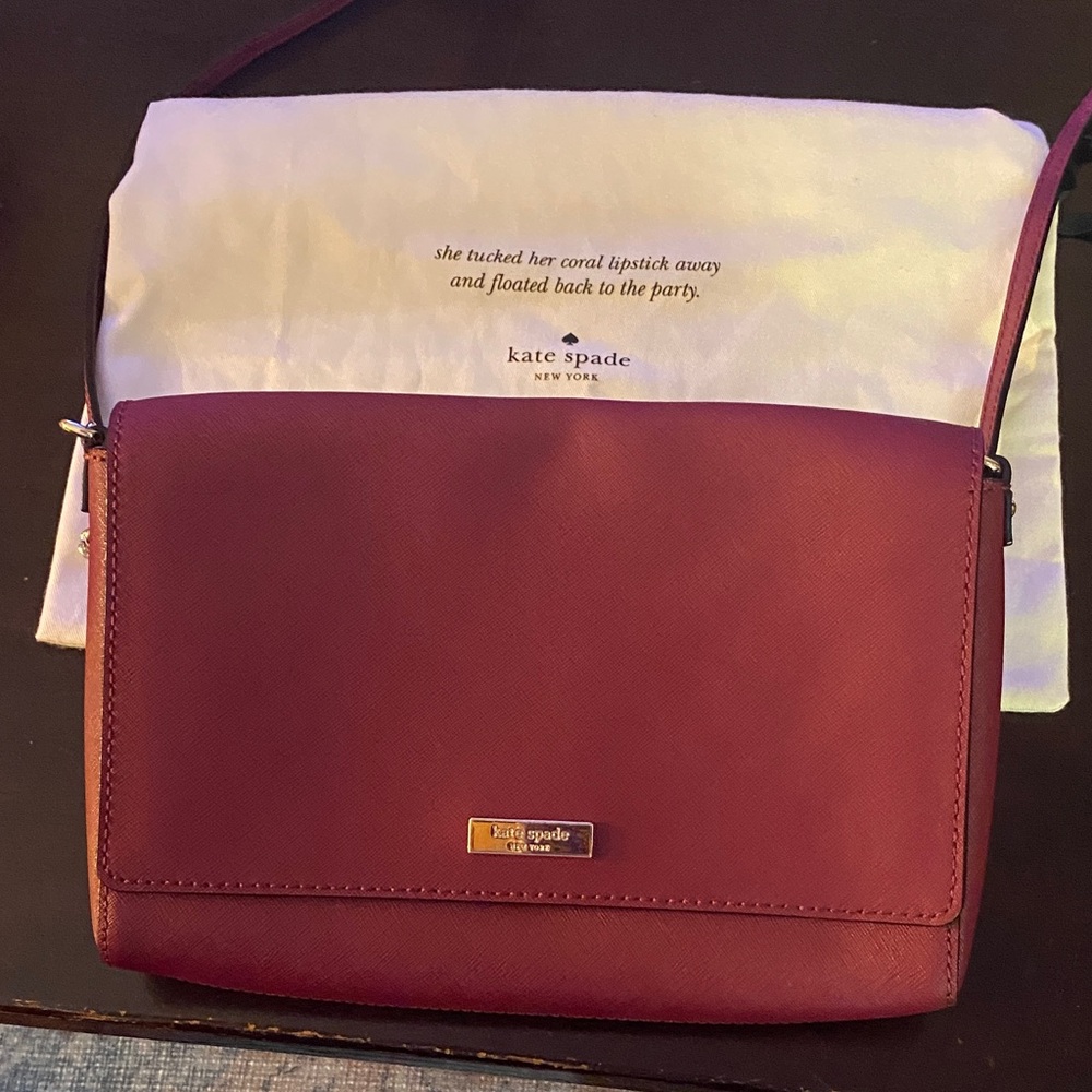 Kate Spade Burgundy Crossbody Bag